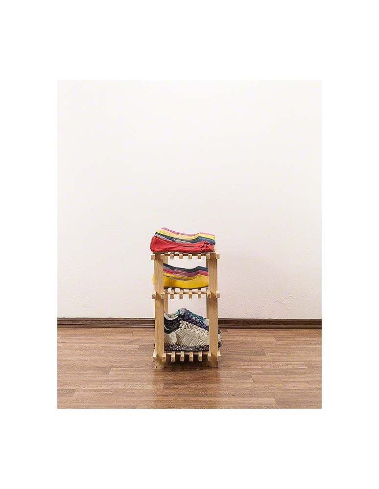 Stojaki na obuwie/ stojaki na buty/ półka RBO - Drewniany stojak na buty ▪ 3 poziomy ▪ RBO-3 ▪ Naturalny - product MODO24.PL 6