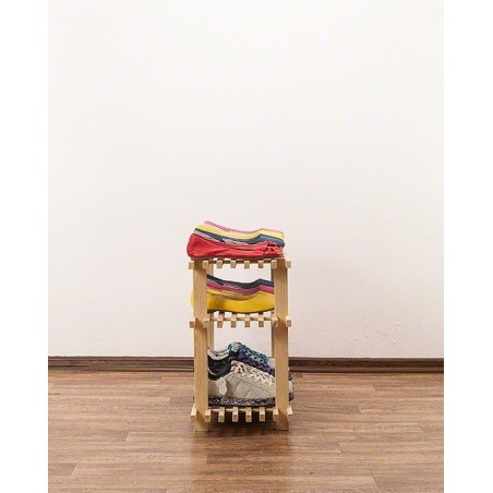 Drewniany stojak na buty ▪ 3 poziomy ▪ RBO-3 ▪ Naturalny