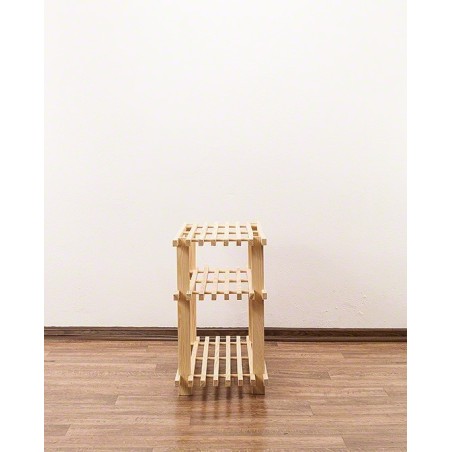 Drewniany stojak na buty ▪ 3 poziomy ▪ RBO-3 ▪ Naturalny