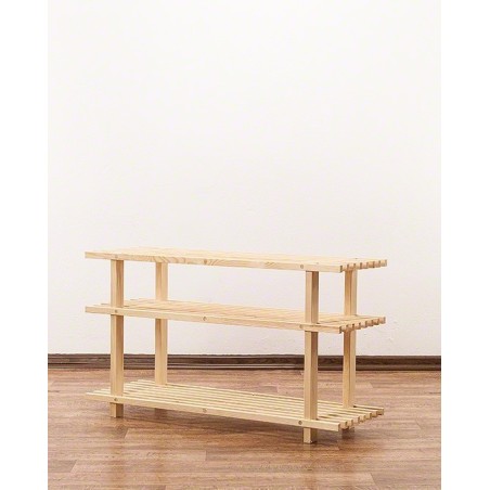 Drewniany stojak na buty ▪ 3 poziomy ▪ RBO-3 ▪ Naturalny