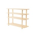 Drewniany stojak na buty 4 poziomy RBO-4 Naturalny