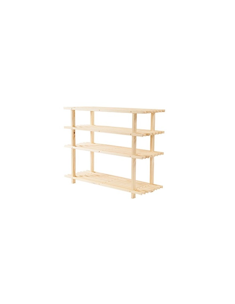 Stojaki na obuwie/ stojaki na buty/ półka RBO - Drewniany stojak na buty 4 poziomy RBO-4 Naturalny - produkt MODO24.PL 1