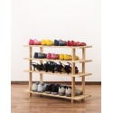 Drewniany stojak na buty 4 poziomy RBO-4 Naturalny