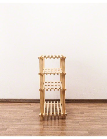 Stojaki na obuwie/ stojaki na buty/ półka RBO - Drewniany stojak na buty 4 poziomy RBO-4 Naturalny - product 4