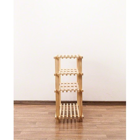 Drewniany stojak na buty 4 poziomy RBO-4 Naturalny