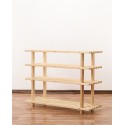 Drewniany stojak na buty 4 poziomy RBO-4 Naturalny
