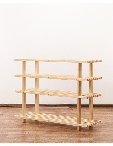 Stojaki na obuwie/ stojaki na buty/ półka RBO - Drewniany stojak na buty 4 poziomy RBO-4 Naturalny - product 5