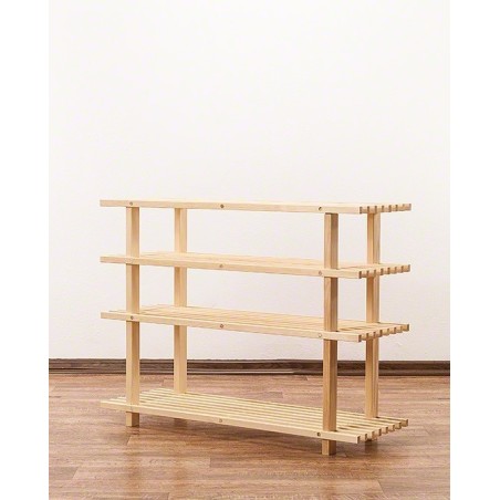 Drewniany stojak na buty 4 poziomy RBO-4 Naturalny