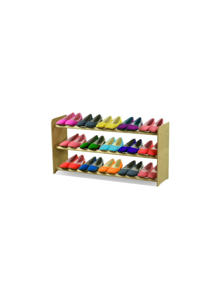 Regały na buty/ szafki otwarte RBS - Regał na buty RBS-3-90 sosna - produkt MODO24.PL 1