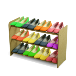 Regał na buty RBS-3-65 sosna