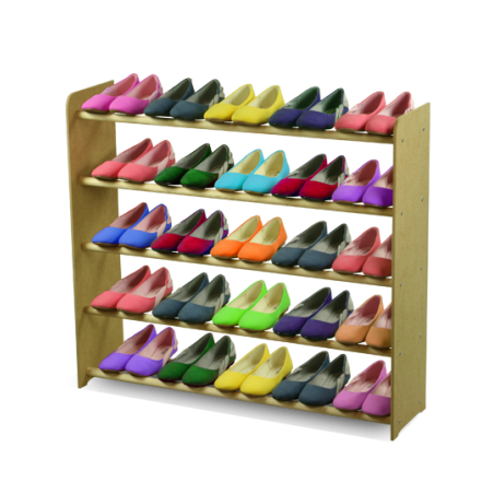 Regał na buty RBS-5-90 sosna