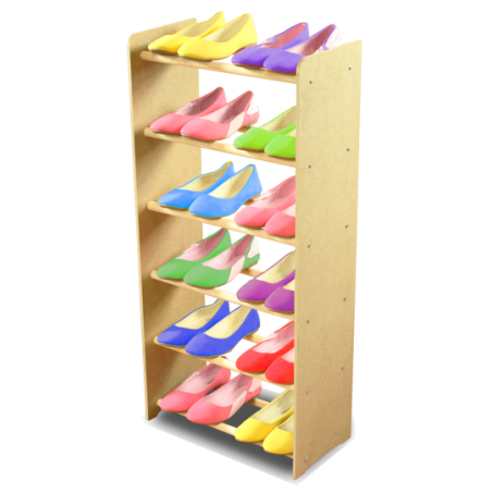 Regał na buty RBS-6-45 sosna