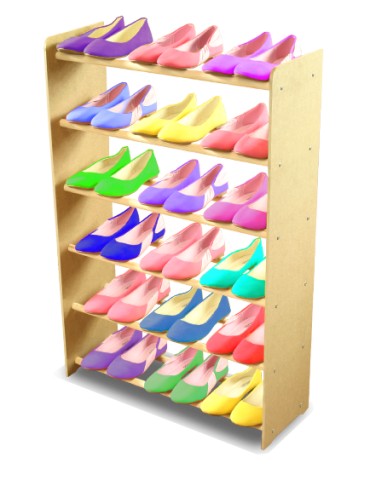 Regał na buty RBS-6-65 sosna