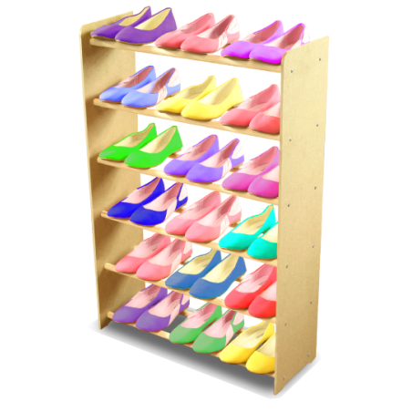 Regał na buty RBS-6-65 sosna