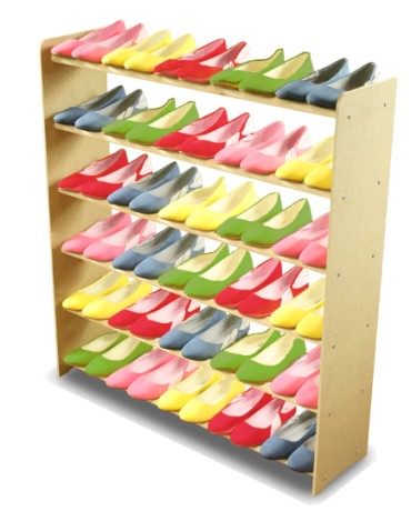 Regał na buty RBS-6-90 sosna