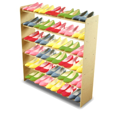 Regał na buty RBS-6-90 sosna