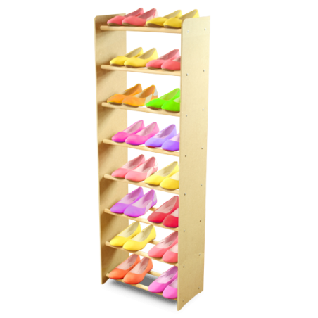 Regał na buty RBS-8-45 sosna