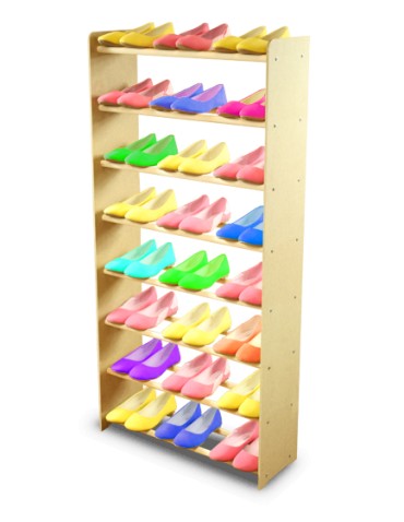 Regał na buty RBS-8-65 sosna