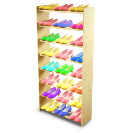 Regał na buty RBS-8-65 sosna