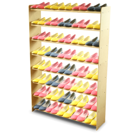 Regał na buty RBS-8-90 sosna