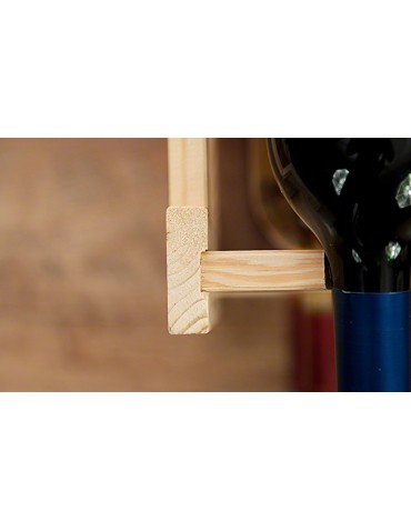 Otwarte regały alkoholowe RW-1 - Sosnowy regał na wino RW-1-12 ▪ Naturalne drewno - product 6