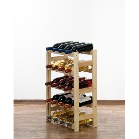 Sosnowy regał na wino RW-1-20 ▪ Naturalne drewno