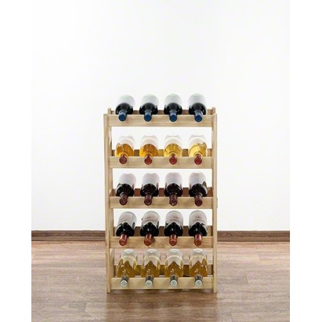 Sosnowy regał na wino RW-1-20 ▪ Naturalne drewno