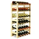 Sosnowy regał na wino RW-1-30 ▪ Naturalne drewno