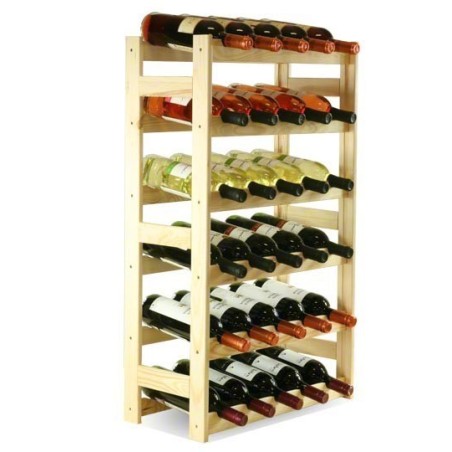 Sosnowy regał na wino RW-1-30 ▪ Naturalne drewno