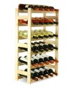Sosnowy regał na wino RW-1-30 ▪ Naturalne drewno