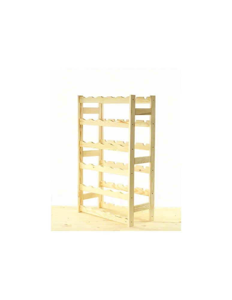 Otwarte regały alkoholowe RW-1 - Sosnowy regał na wino RW-1-30 ▪ Naturalne drewno - product MODO24.PL 2
