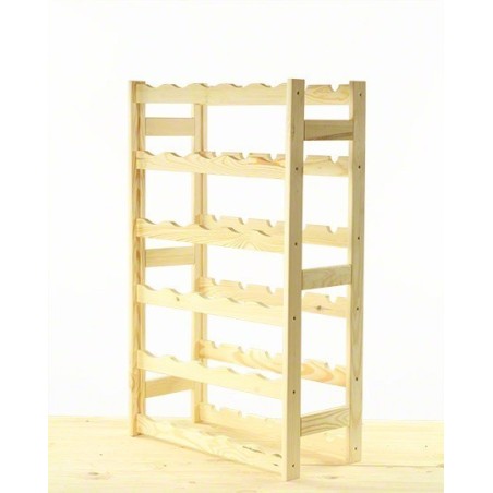 Sosnowy regał na wino RW-1-30 ▪ Naturalne drewno