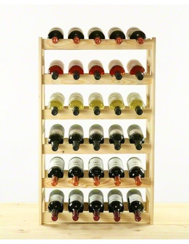 Otwarte regały alkoholowe RW-1 - Sosnowy regał na wino RW-1-30 ▪ Naturalne drewno - product 12