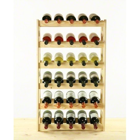 Sosnowy regał na wino RW-1-30 ▪ Naturalne drewno