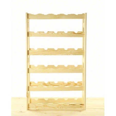 Sosnowy regał na wino RW-1-30 ▪ Naturalne drewno