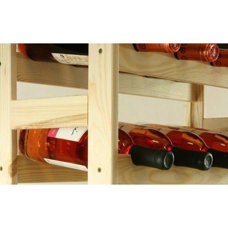 Sosnowy regał na wino RW-1-30 ▪ Naturalne drewno