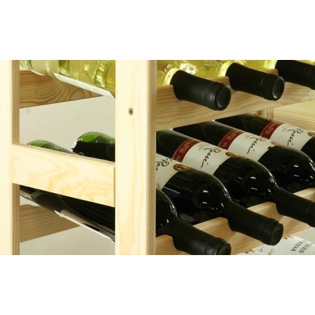 Sosnowy regał na wino RW-1-77 ▪ Naturalne drewno