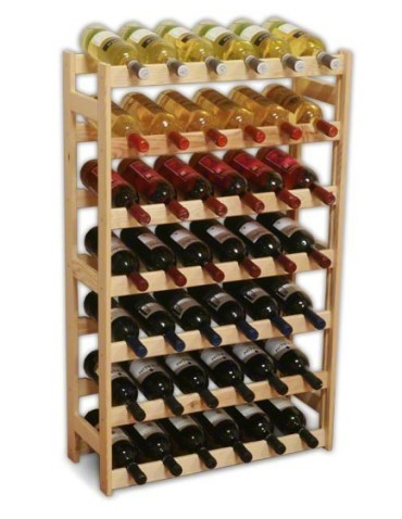Sosnowy regał na wino RW-1-42 ▪ Naturalne drewno