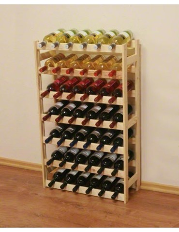 Otwarte regały alkoholowe RW-1 - Sosnowy regał na wino RW-1-42 ▪ Naturalne drewno - product 7