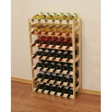 Sosnowy regał na wino RW-1-42 ▪ Naturalne drewno