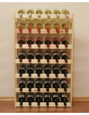 Otwarte regały alkoholowe RW-1 - Sosnowy regał na wino RW-1-42 ▪ Naturalne drewno - product 8