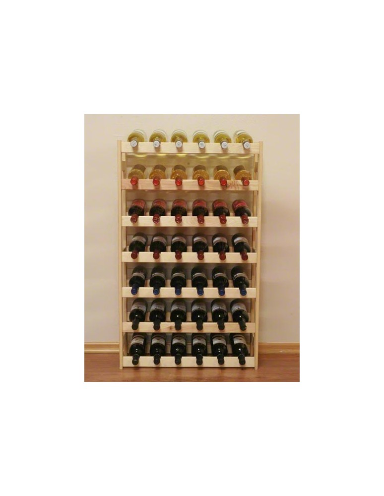 Otwarte regały alkoholowe RW-1 - Sosnowy regał na wino RW-1-42 ▪ Naturalne drewno - product MODO24.PL 8