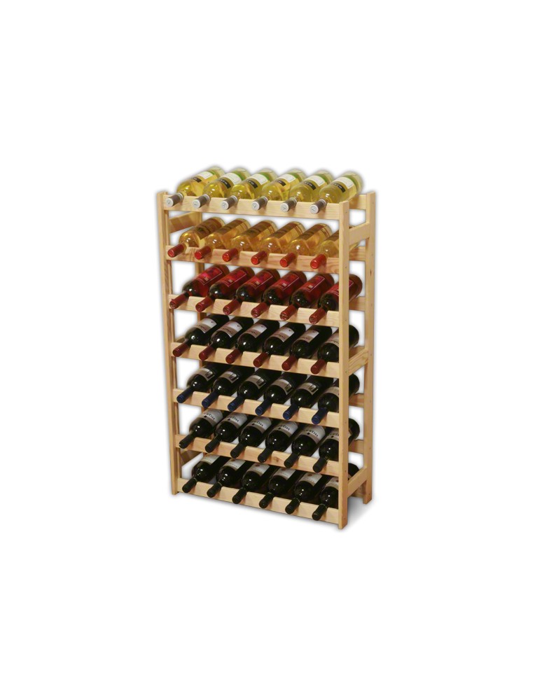 Otwarte regały alkoholowe RW-1 - Sosnowy regał na wino RW-1-42 ▪ Naturalne drewno - product MODO24.PL 9