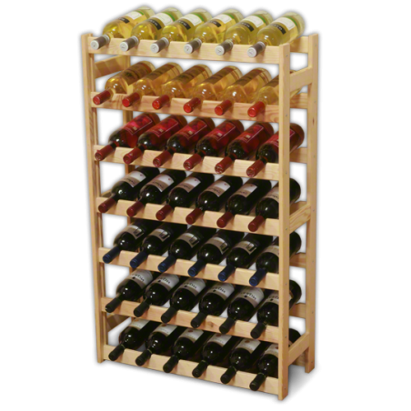 Sosnowy regał na wino RW-1-42 ▪ Naturalne drewno
