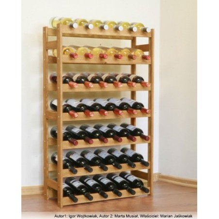 Sosnowy regał na wino RW-1-42 ▪ Naturalne drewno