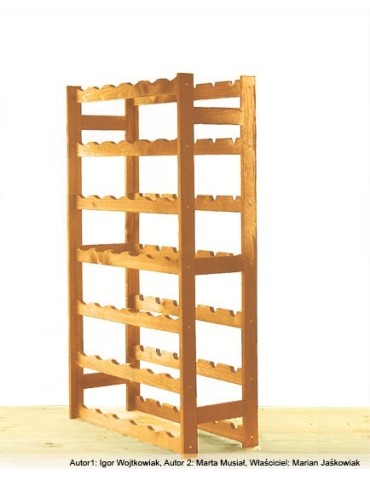 Sosnowy regał na wino RW-1-42 ▪ Naturalne drewno - product 2