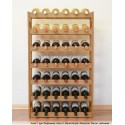 Sosnowy regał na wino RW-1-42 ▪ Naturalne drewno