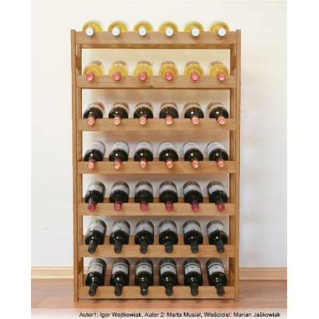 Sosnowy regał na wino RW-1-42 ▪ Naturalne drewno