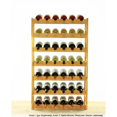 Sosnowy regał na wino RW-1-42 ▪ Naturalne drewno