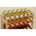 Sosnowy regał na wino RW-1-42 ▪ Naturalne drewno